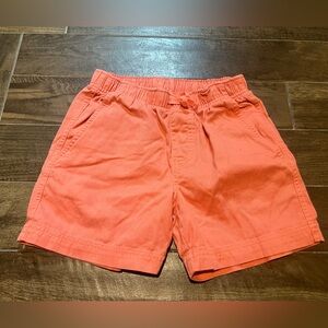 Tea collection boys drawstring shorts coral orange size 10